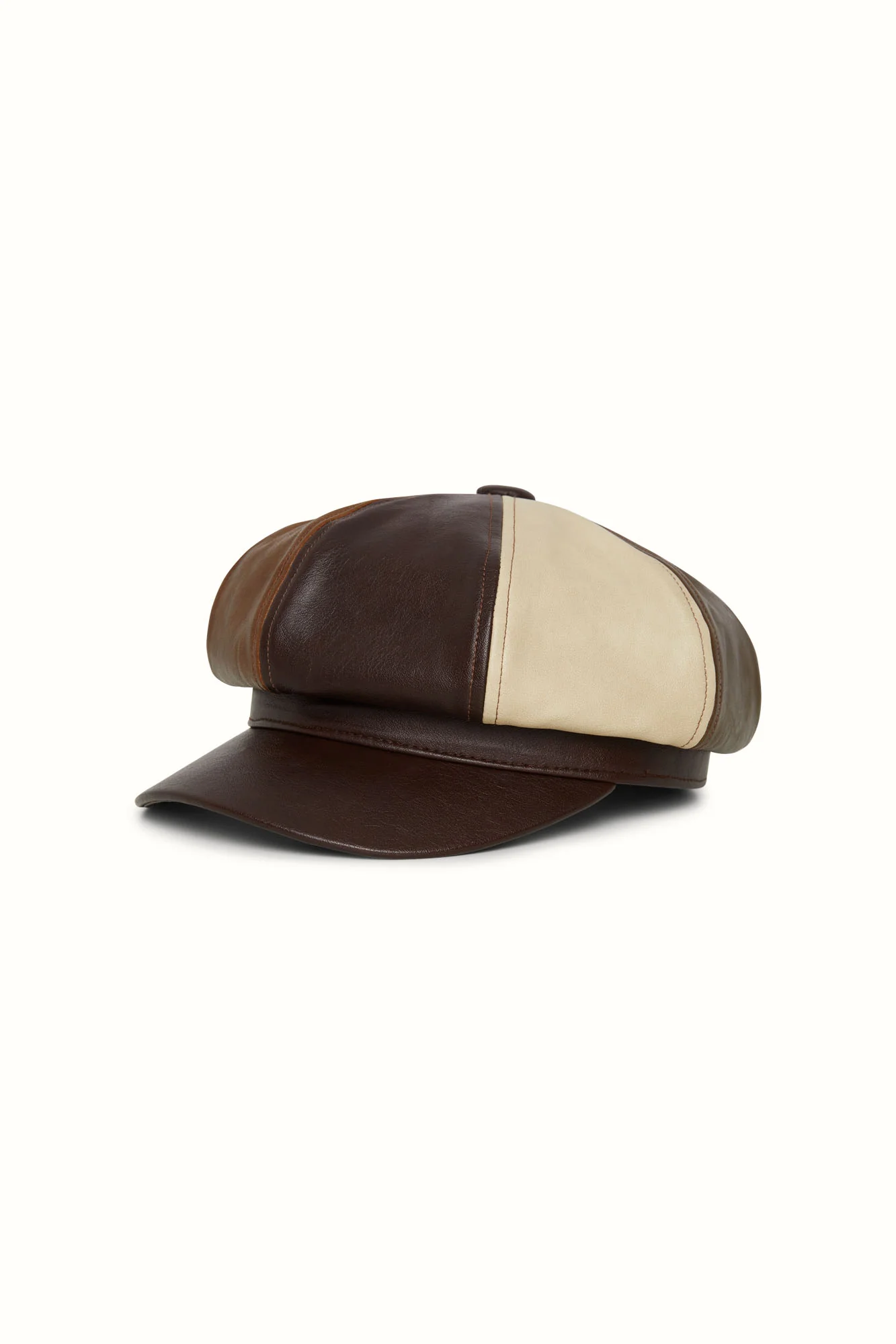 Carousel Brown Panelled Baker Hat - Image 3