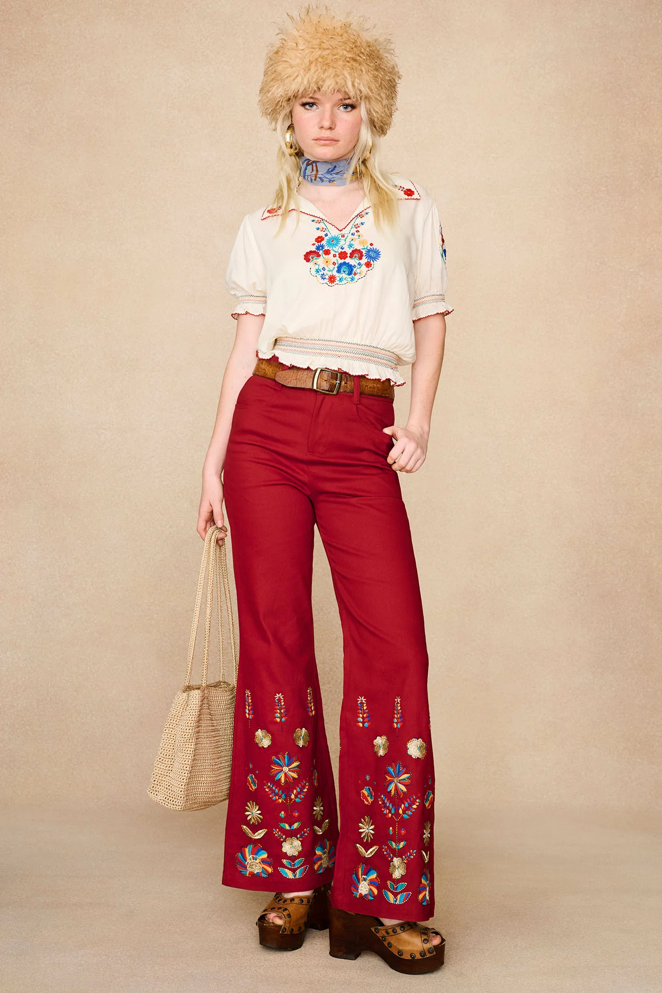 Rosalie Cream Floral Penny Lane Blouse - Image 3
