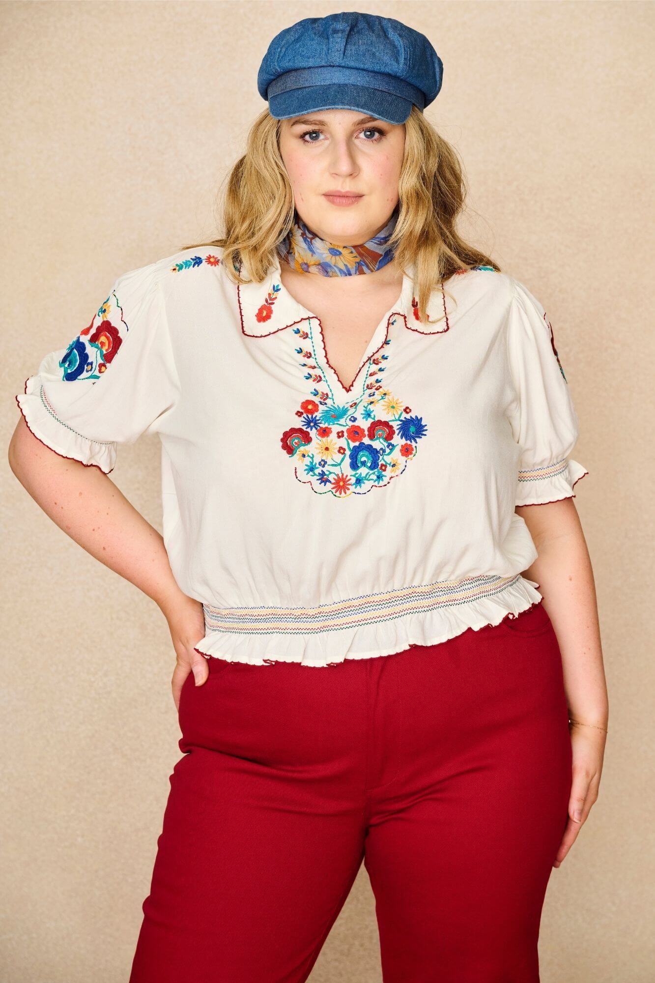 Rosalie Cream Floral Penny Lane Blouse - Image 6