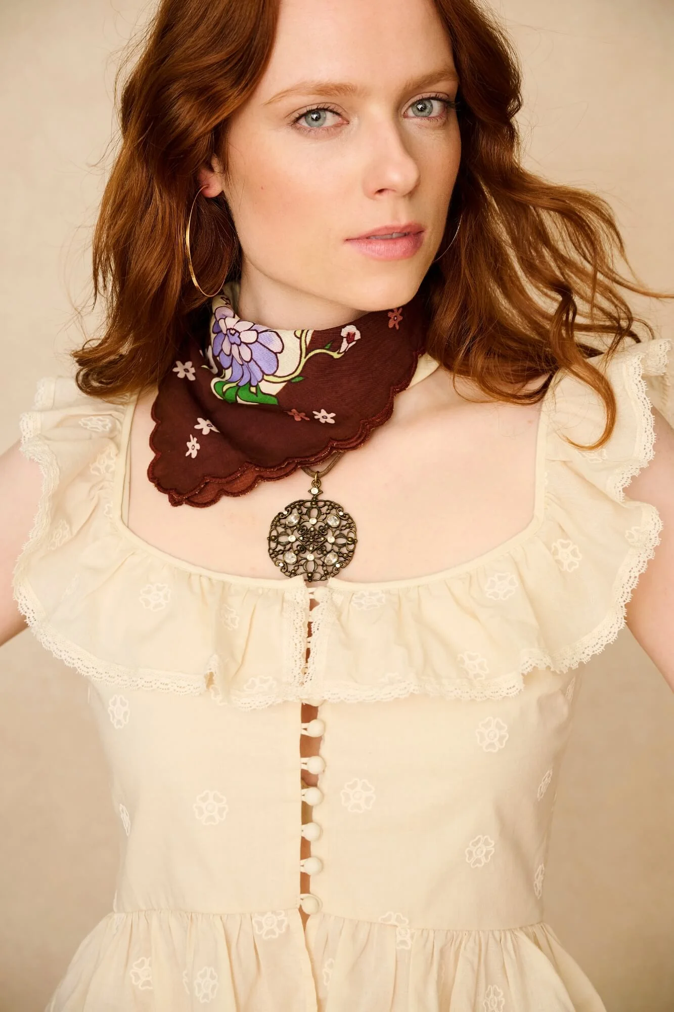 Lovelace Floral Scarf - Image 3