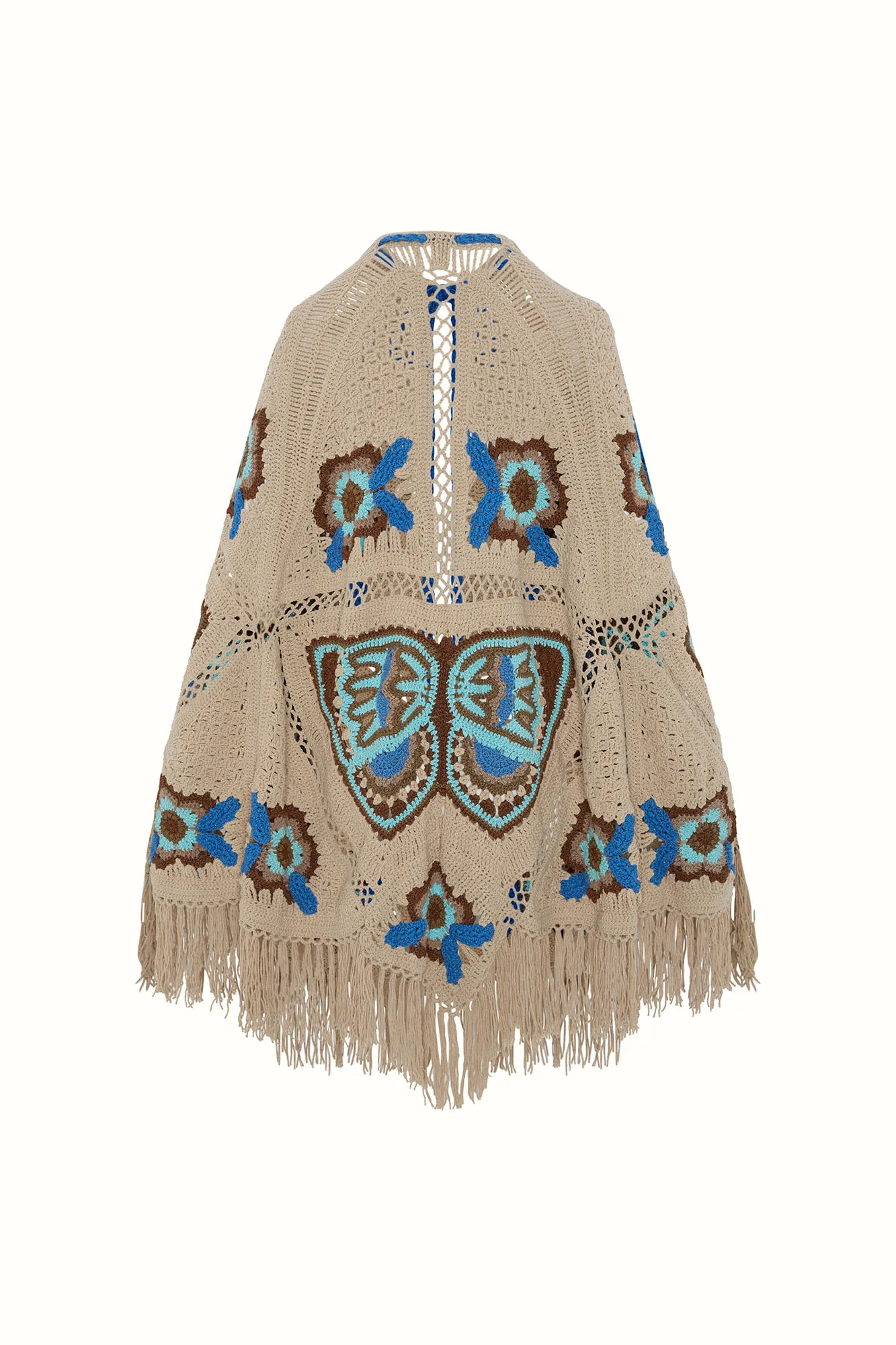 Open Wings Knitted Butterfly Cape - Image 7