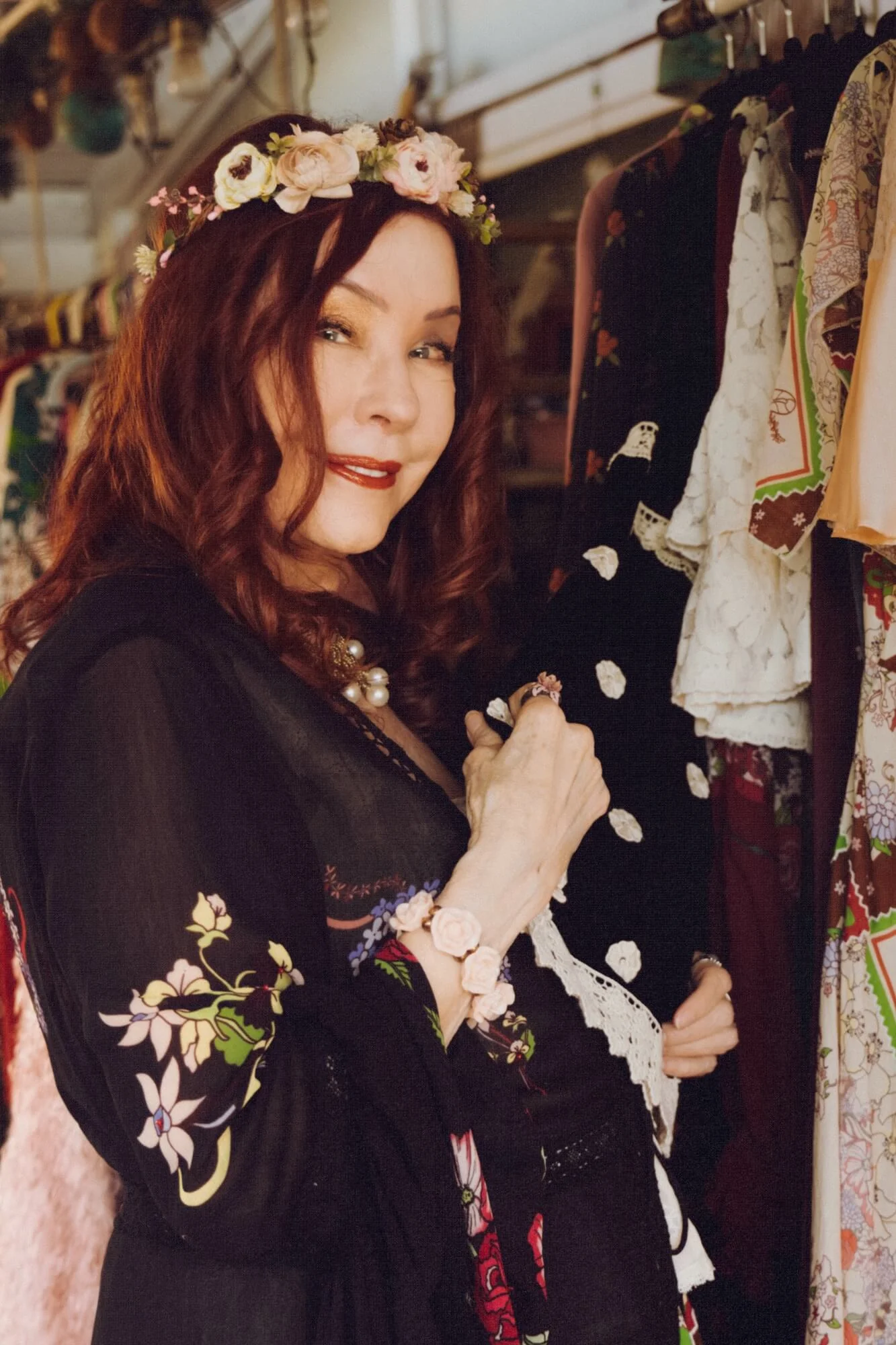 Wildflower Black Wide Sleeve Duster - Image 5